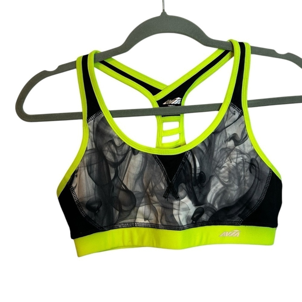 Avia Unpadded Racerback Neon Sports Bra